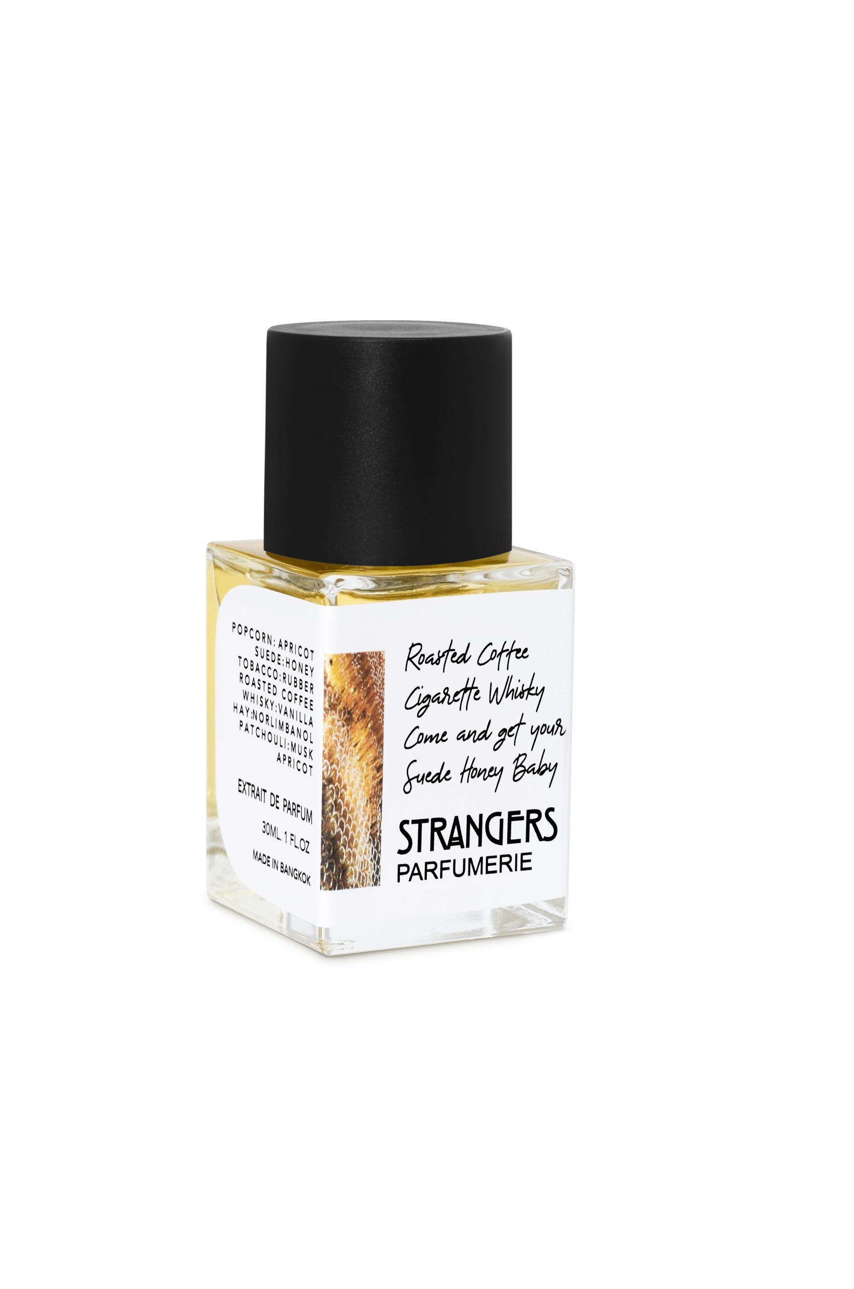 Roasted Coffee Cigarette Whisky Come and get your Suede Honey Baby